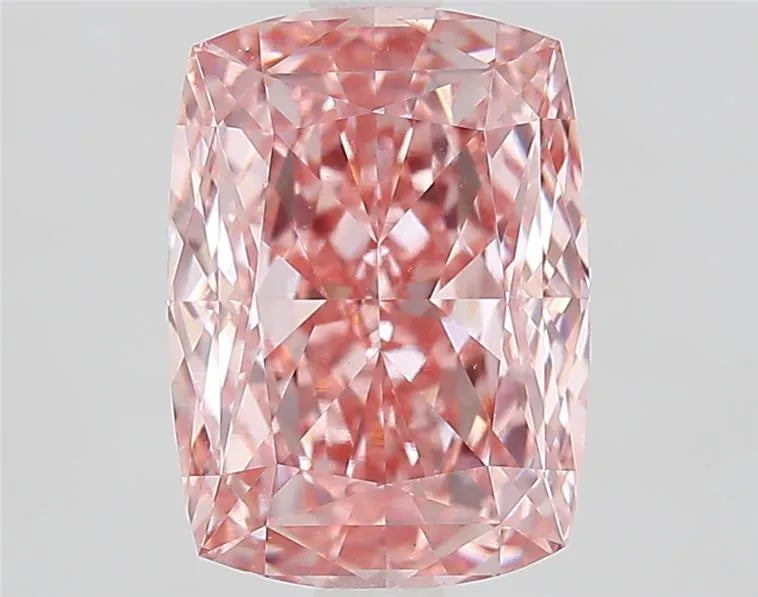 3.03ct Cushion modified Lab Grown Diamond (Colour Fancy Vivid Pink, Clarity VVS2, IGI Certified)