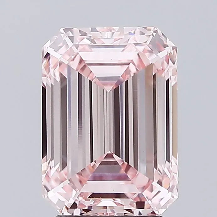 3.03ct Emerald Lab Grown Diamond (Colour Fancy Intense Pink, Clarity VS1, IGI Certified)
