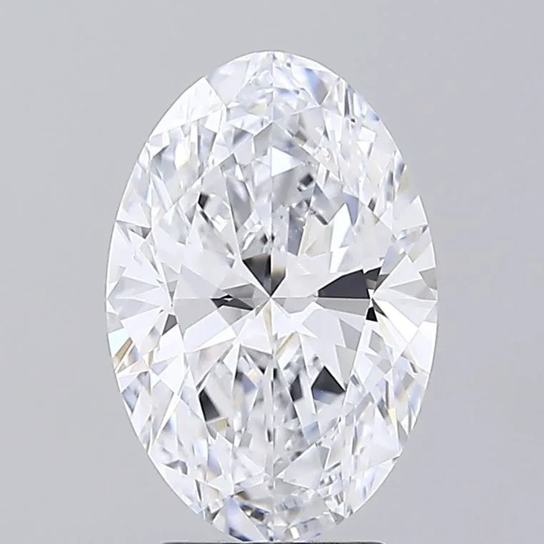 3.03ct Oval Lab Grown Diamond (Colour D, Clarity VVS2, IGI Certified)