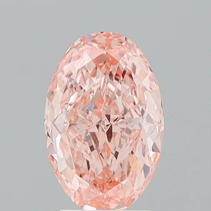 3.03ct Oval Lab Grown Diamond (Colour Fancy Intense Pink, Clarity VS1, IGI Certified)