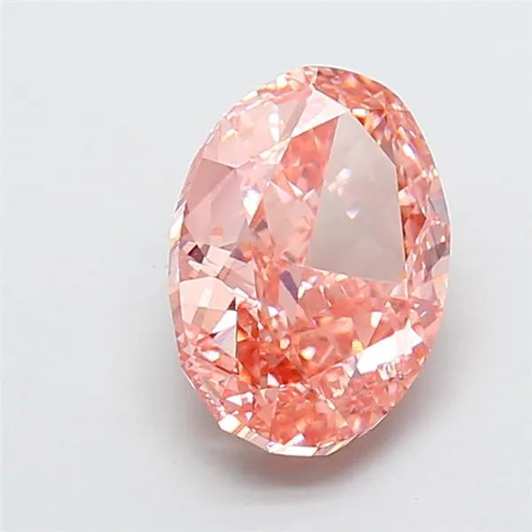 3.03ct Oval Lab Grown Diamond (Colour Fancy Vivid Pink, Clarity VS1, IGI Certified)