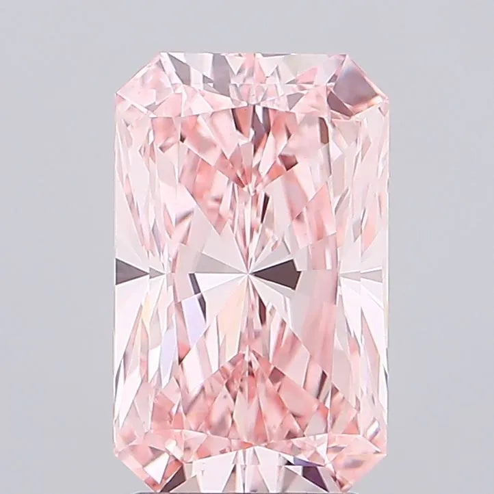 3.03ct Radiant Lab Grown Diamond (Colour Fancy Vivid Pink, Clarity VS1, IGI Certified)