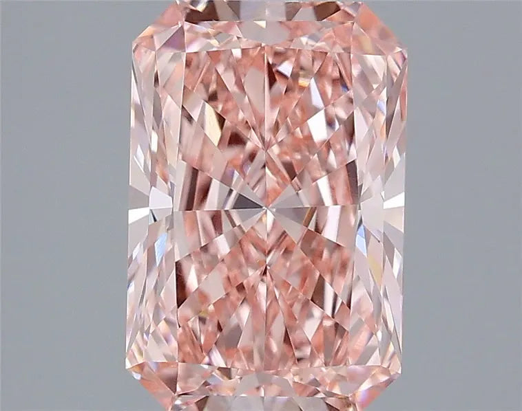 3.03ct Radiant Lab Grown Diamond (Colour Fancy Vivid Pink, Clarity VVS2, IGI Certified)