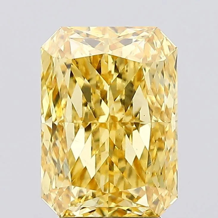 3.03ct Radiant Lab Grown Diamond (Colour Fancy Vivid Yellow, Clarity VS1, IGI Certified)