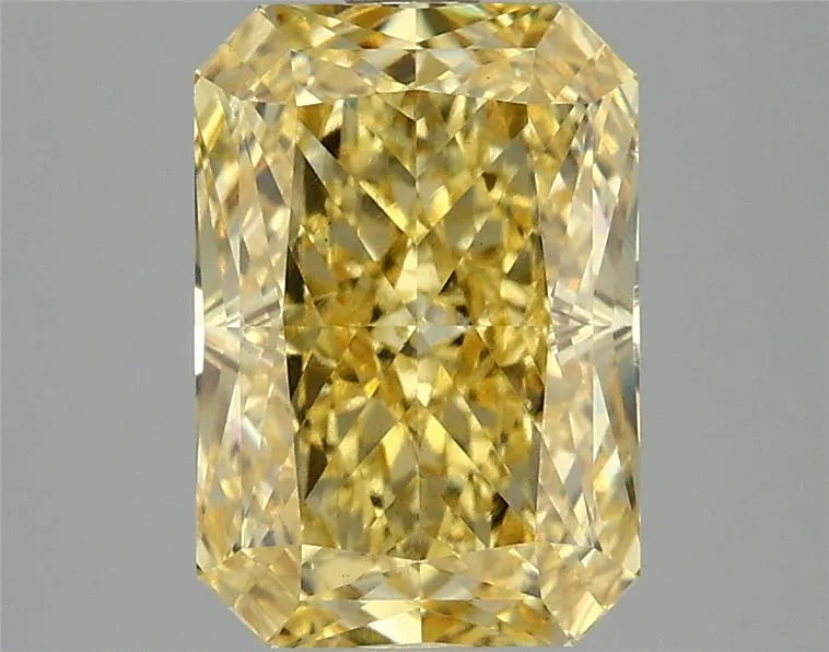 3.03ct Radiant Lab Grown Diamond (Colour Fancy Vivid Yellow, Clarity VS2, IGI Certified)