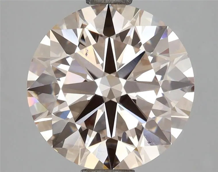3.03ct Round Lab Grown Diamond (Colour Fancy Light Pink, Clarity VS1, Cut ID, IGI Certified)