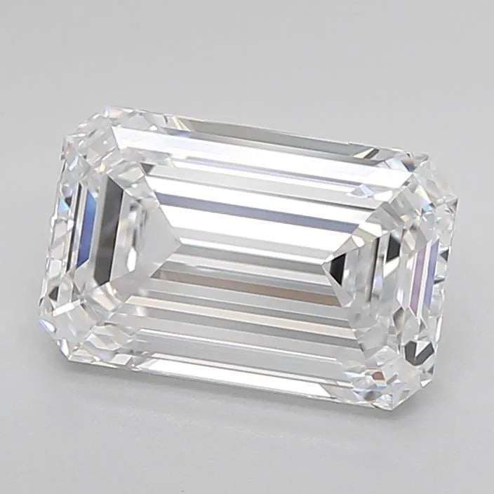 3.04ct Emerald Lab Grown Diamond (Colour E, Clarity IF, Cut EX, IGI Certified)
