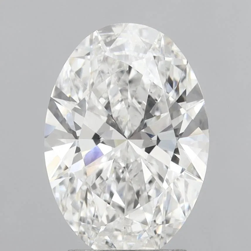 3.04ct Oval Lab Grown Diamond (Colour E, Clarity VVS2, IGI Certified)