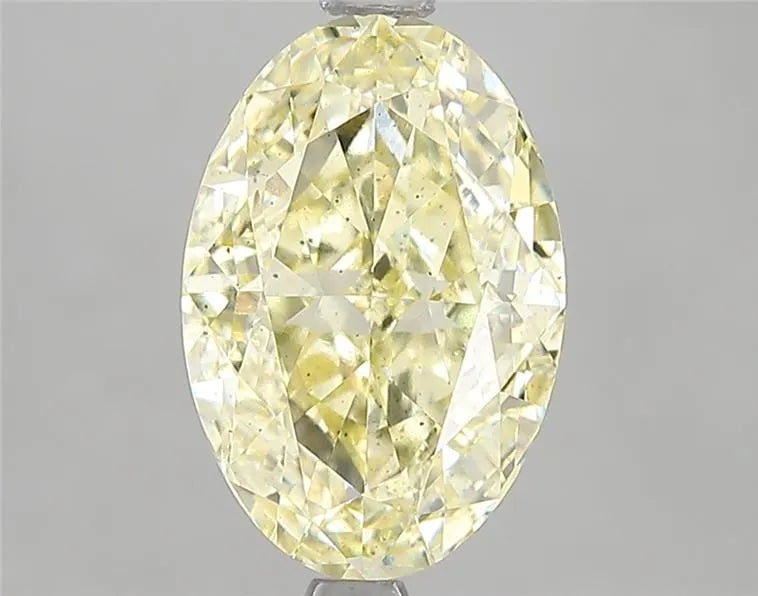 3.04ct Oval Lab Grown Diamond (Colour Fancy Intense Yellow, Clarity SI1, IGI Certified)