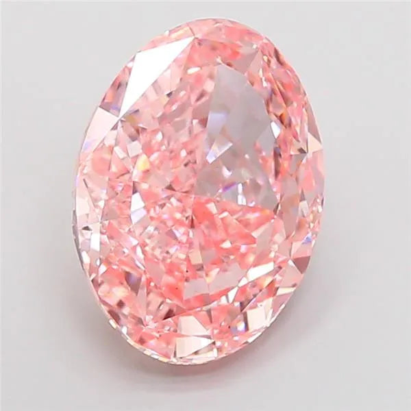 3.04ct Oval Lab Grown Diamond (Colour Fancy Pink, Clarity VS1, IGI Certified)
