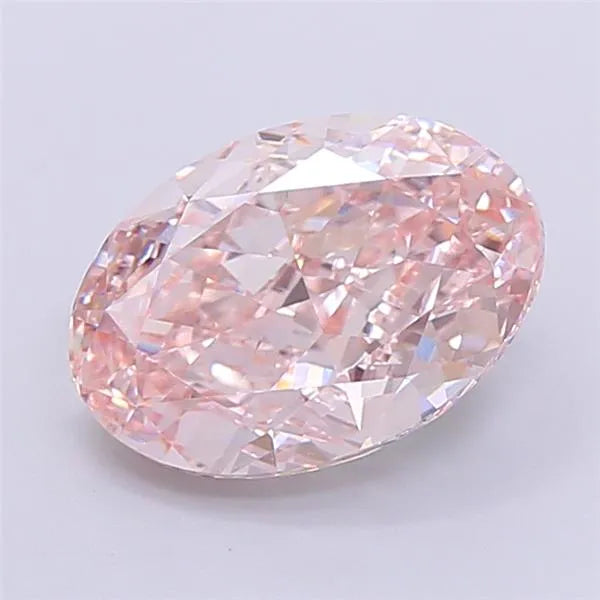 3.04ct Oval Lab Grown Diamond (Colour Fancy Pink, Clarity VVS2, IGI Certified)