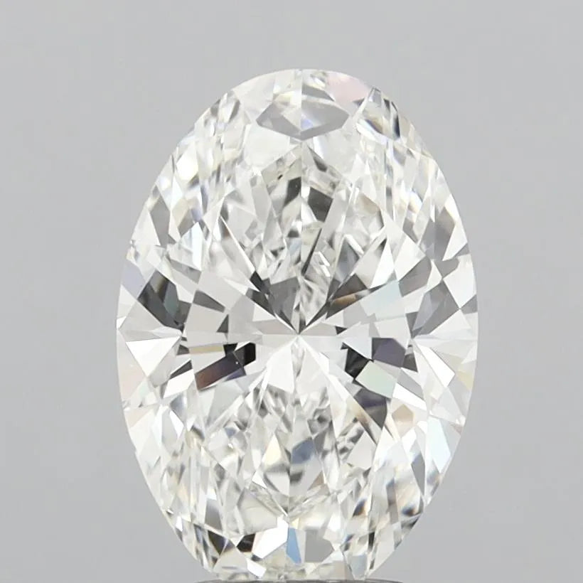 3.04ct Oval Lab Grown Diamond (Colour G, Clarity VVS2, IGI Certified)