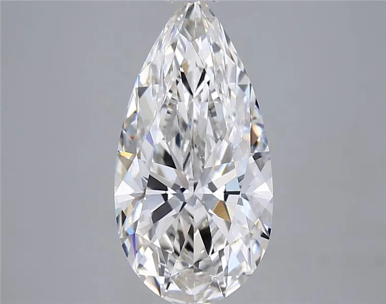 3.04ct Pear Lab Grown Diamond (Colour G, Clarity VVS2, IGI Certified)