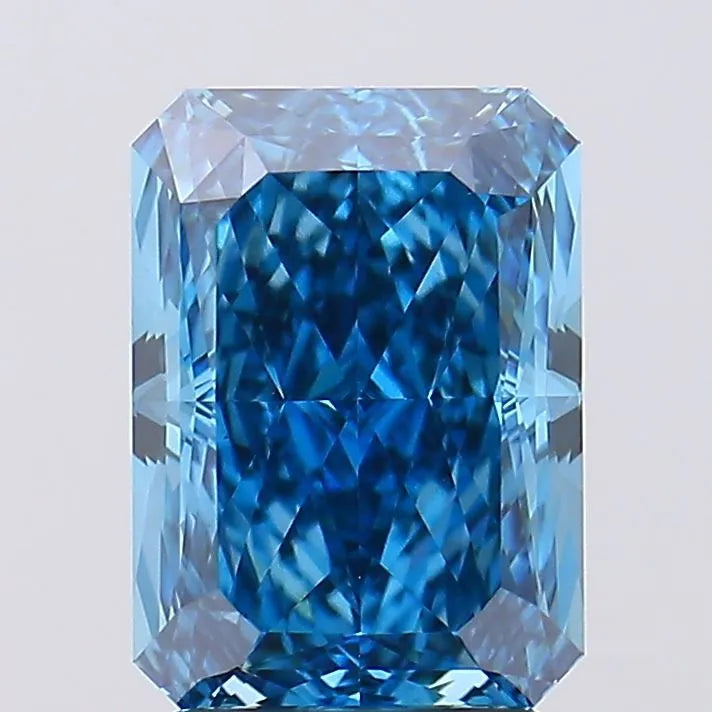 3.04ct Radiant Lab Grown Diamond (Colour Fancy Vivid Blue, Clarity VS1, Cut GD, IGI Certified)