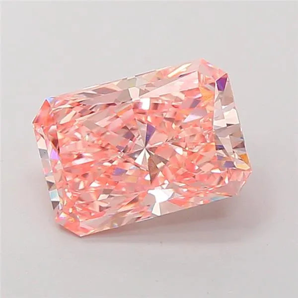 3.04ct Radiant Lab Grown Diamond (Colour Fancy Vivid Pink, Clarity VVS2, IGI Certified)
