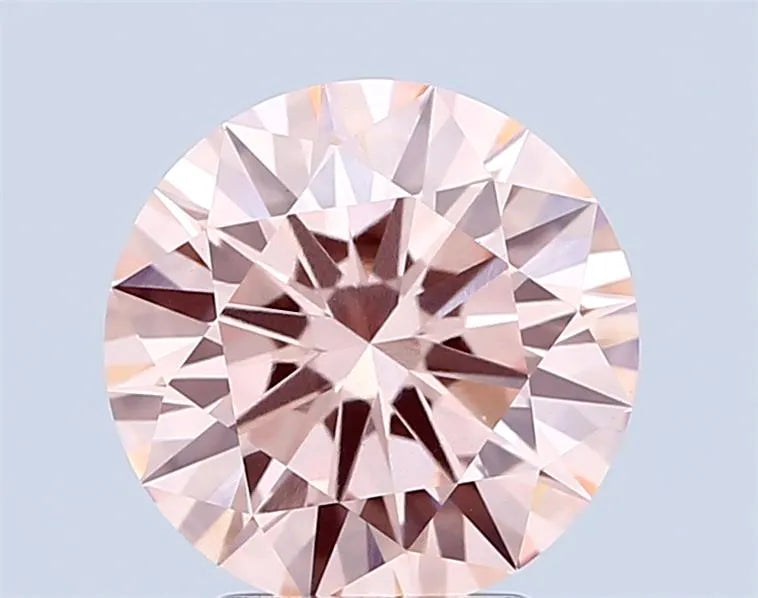 3.04ct Round Lab Grown Diamond (Colour Fancy Intense Pink, Clarity VVS2, Cut ID, IGI Certified)