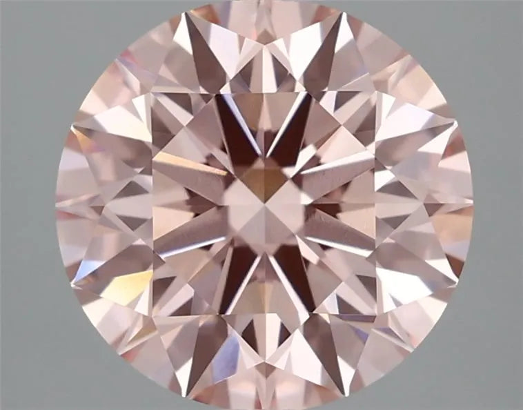3.04ct Round Lab Grown Diamond (Colour Fancy Intense Pink, Clarity VVS2, Cut ID, IGI Certified)