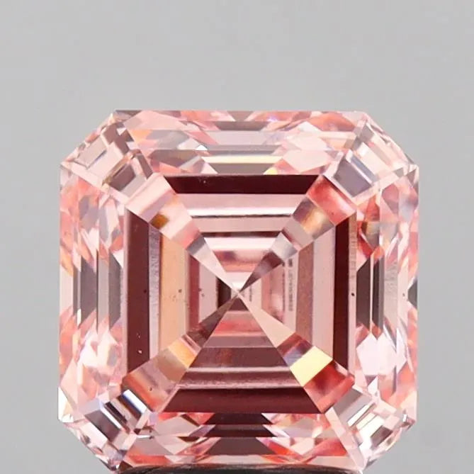 3.05ct Asscher Lab Grown Diamond (Colour Fancy Intense Pink, Clarity VS2, IGI Certified)