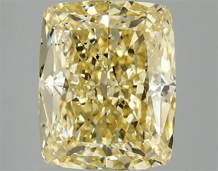 3.05ct Cushion modified Lab Grown Diamond (Colour Fancy Intense Yellow, Clarity SI1, IGI Certified)