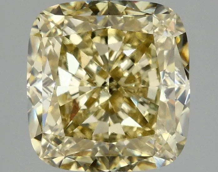 3.05ct Cushion modified Lab Grown Diamond (Colour Fancy Intense Yellow, Clarity VS1, IGI Certified)