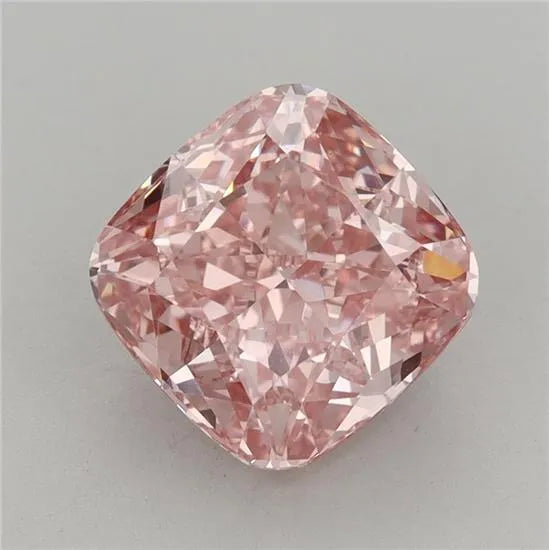 3.05ct Cushion modified Lab Grown Diamond (Colour Fancy Vivid Pink, Clarity VS1, IGI Certified)