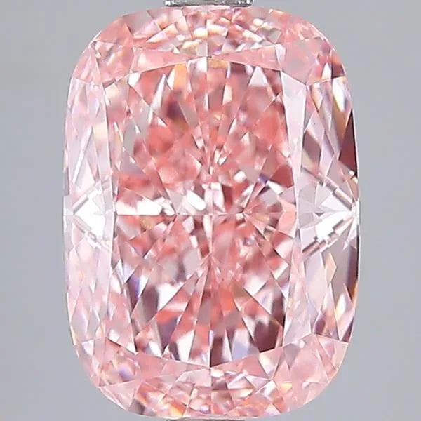 3.05ct Cushion modified Lab Grown Diamond (Colour Fancy Vivid Pink, Clarity VVS2, IGI Certified)