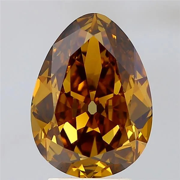 3.05ct European cut Lab Grown Diamond (Colour Fancy Brownish Yellow, Clarity VVS2, IGI Certified)