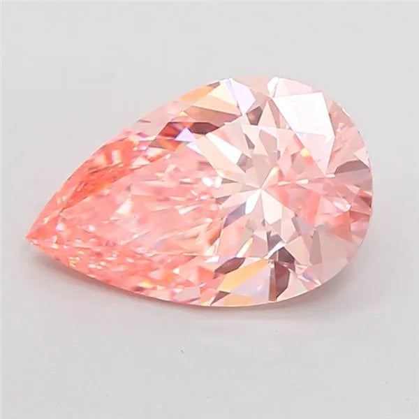 3.05ct Pear Lab Grown Diamond (Colour Fancy Vivid Pink, Clarity VS1, IGI Certified)