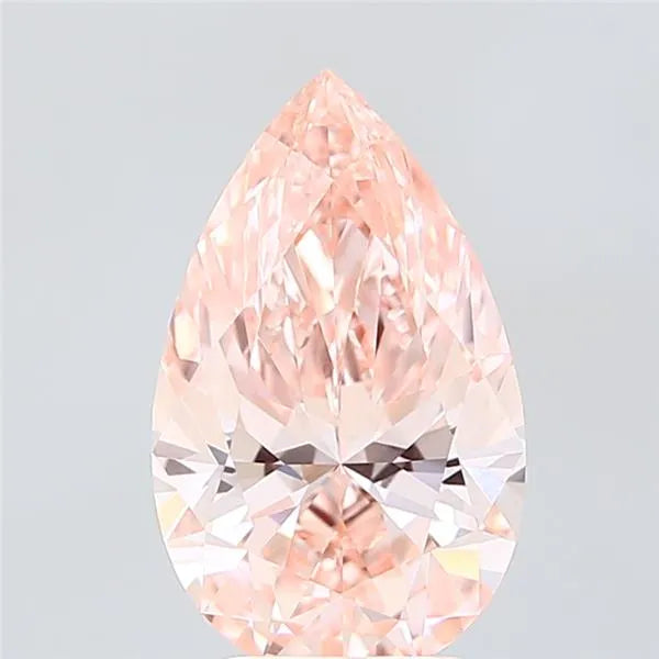 3.05ct Pear Lab Grown Diamond (Colour Fancy Vivid Pink, Clarity VVS2, IGI Certified)