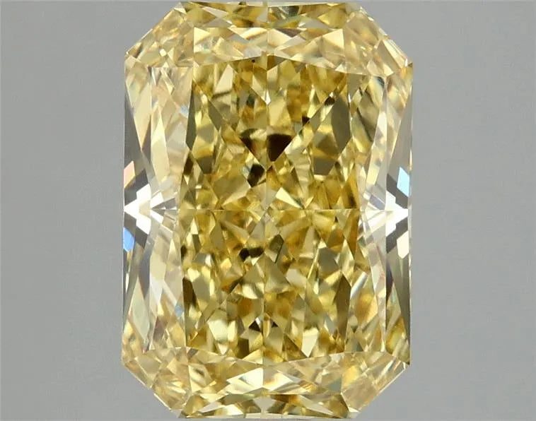 3.05ct Radiant Lab Grown Diamond (Colour Fancy Vivid Yellow, Clarity VS1, IGI Certified)