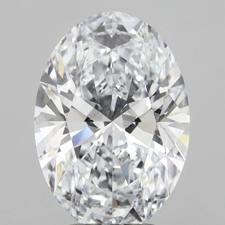 3.06ct Oval Lab Grown Diamond (Colour G, Clarity VVS2, IGI Certified)