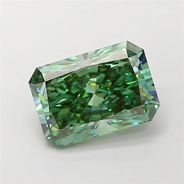 3.06ct Radiant Lab Grown Diamond (Colour Fancy Vivid Green, Clarity VS1, IGI Certified)
