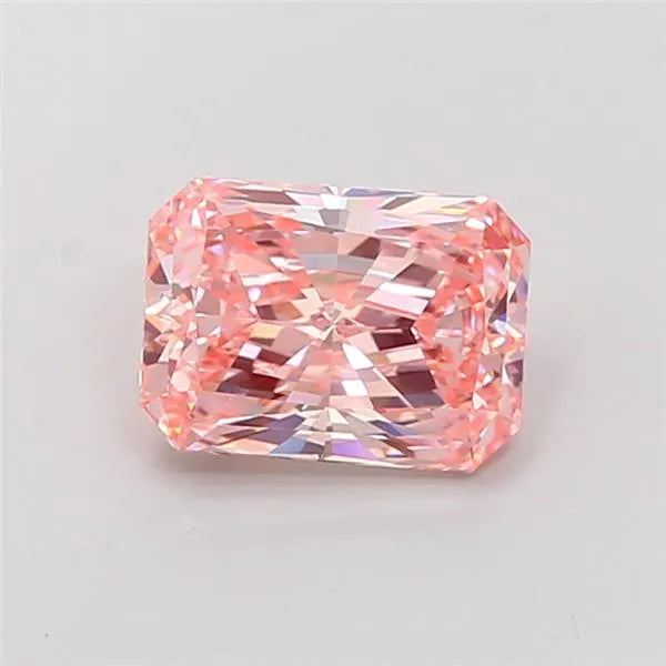 3.06ct Radiant Lab Grown Diamond (Colour Fancy Vivid Pink, Clarity VS1, IGI Certified)