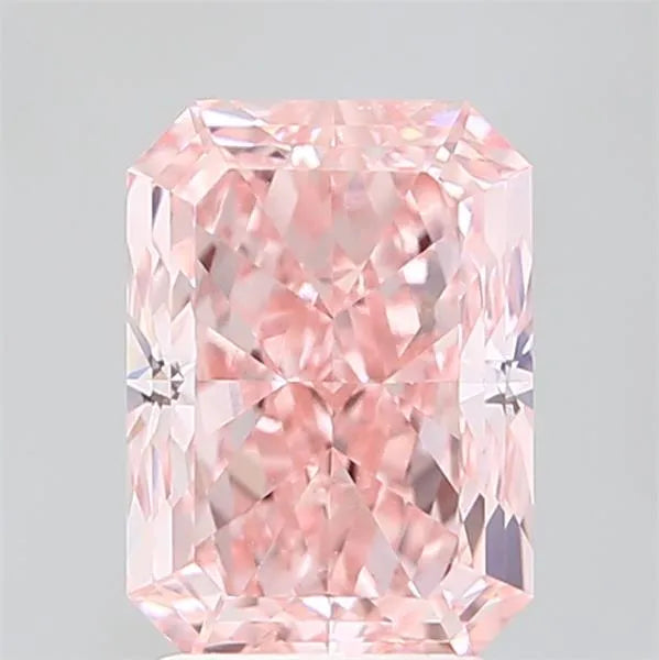 3.06ct Radiant Lab Grown Diamond (Colour Fancy Vivid Pink, Clarity VVS2, IGI Certified)