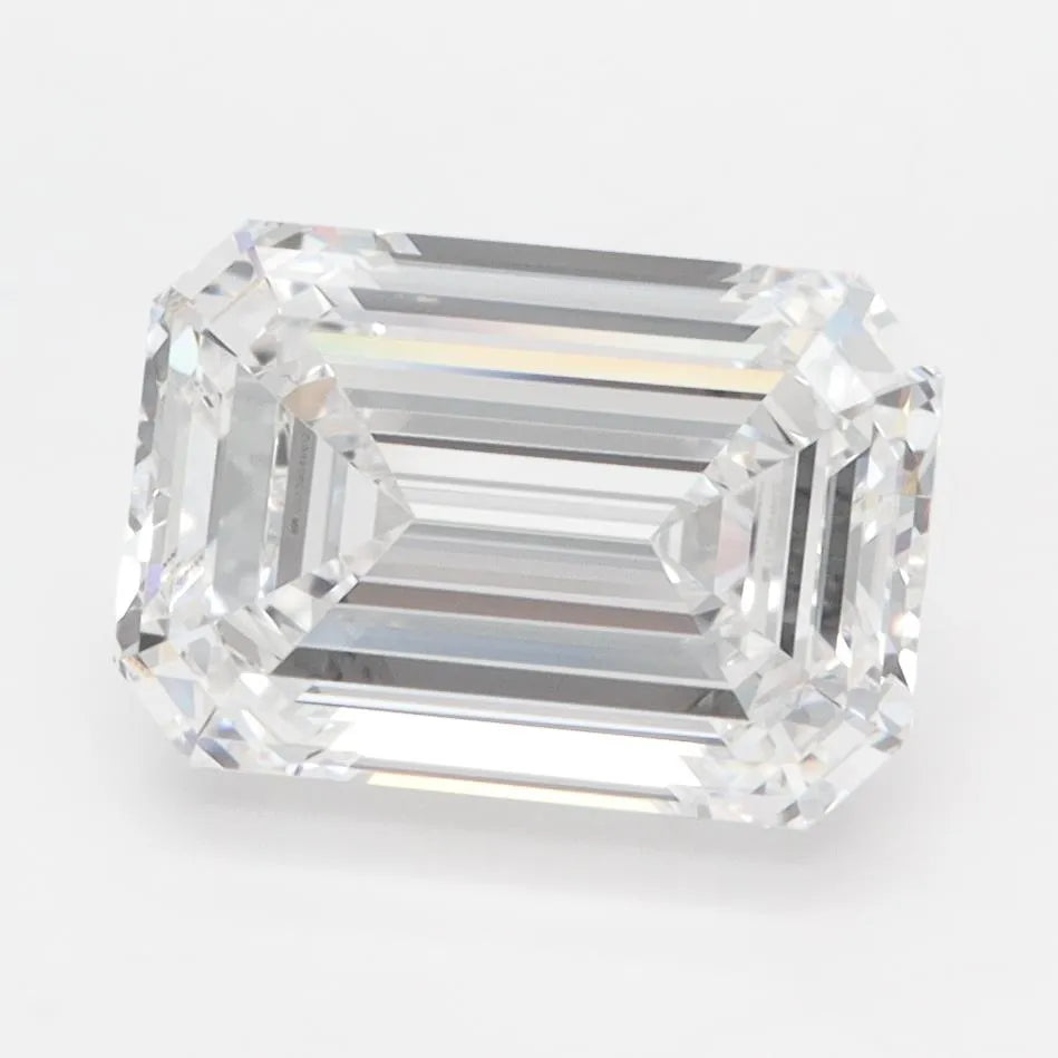 3.07ct Emerald Lab Grown Diamond (Colour D, Clarity IF, IGI Certified)