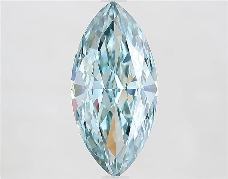 3.07ct Marquise Lab Grown Diamond (Colour Fancy Blueish Green, Clarity VVS2, IGI Certified)