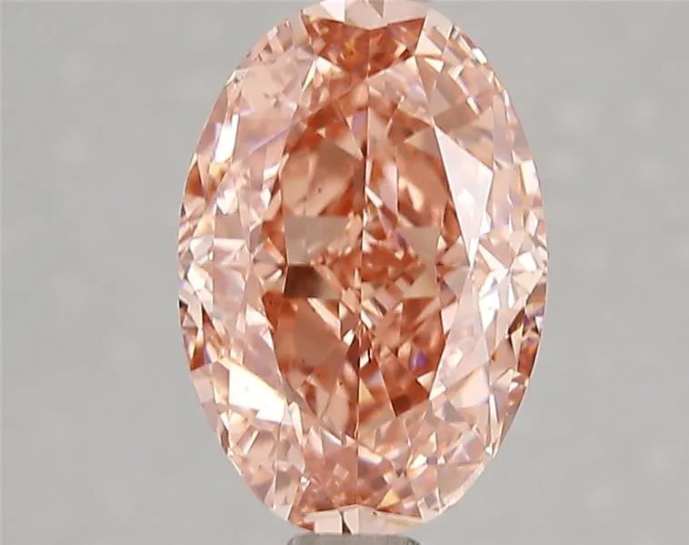 3.07ct Oval Lab Grown Diamond (Colour Fancy Vivid Pink, Clarity VS1, IGI Certified)