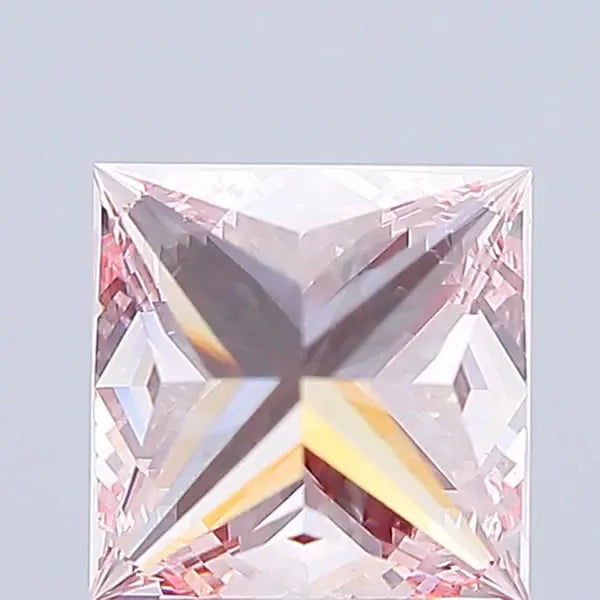 3.07ct Princess Lab Grown Diamond (Colour Fancy Vivid Pink, Clarity VS1, IGI Certified)
