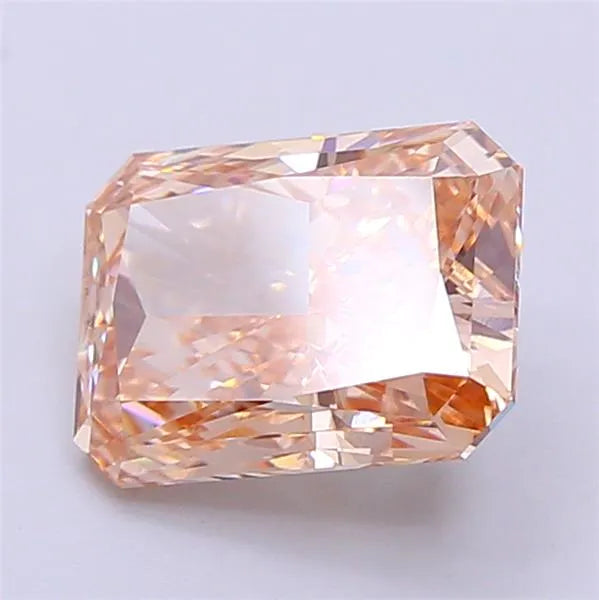 3.07ct Radiant Lab Grown Diamond (Colour Fancy Pinkish Brown, Clarity VVS2, IGI Certified)