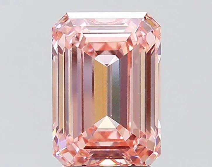 3.08ct Emerald Lab Grown Diamond (Colour Fancy Intense Pink, Clarity VS1, IGI Certified)
