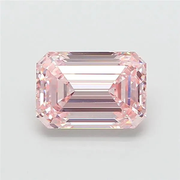 3.08ct Emerald Lab Grown Diamond (Colour Fancy Intense Pink, Clarity VVS1, IGI Certified)