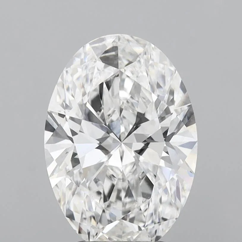 3.08ct Oval Lab Grown Diamond (Colour E, Clarity VVS2, IGI Certified)