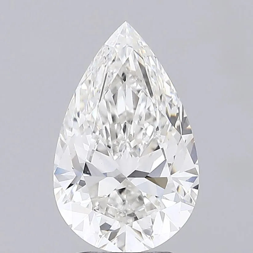 3.08ct Pear Lab Grown Diamond (Colour G, Clarity VVS2, IGI Certified)