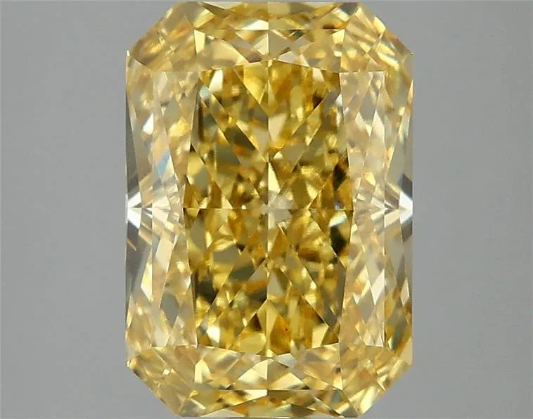 3.08ct Radiant Lab Grown Diamond (Colour Fancy Vivid Yellow, Clarity VS1, IGI Certified)