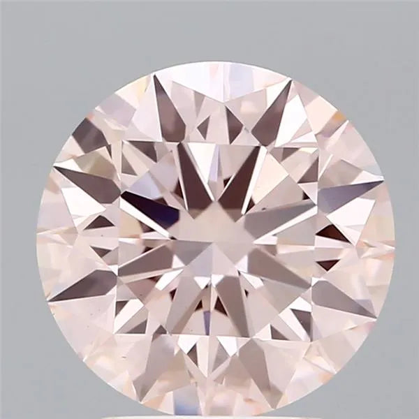 3.08ct Round Lab Grown Diamond (Colour Fancy Intense Pink, Clarity VS1, Cut ID, IGI Certified)
