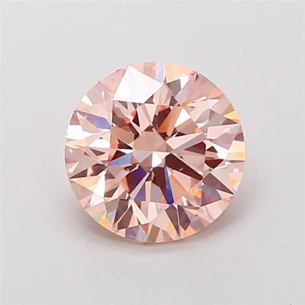 3.08ct Round Lab Grown Diamond (Colour Fancy Intense Pink, Clarity VVS2, Cut ID, IGI Certified)