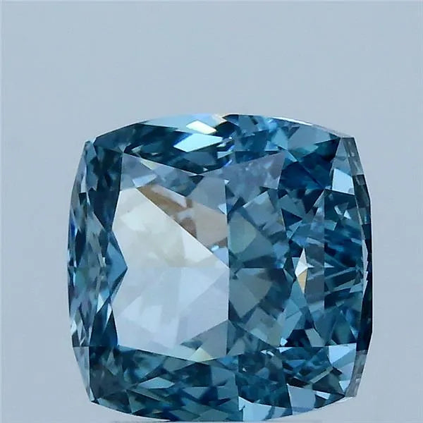 3.09ct Cushion modified Lab Grown Diamond (Colour Fancy Vivid Blue, Clarity VS1, IGI Certified)