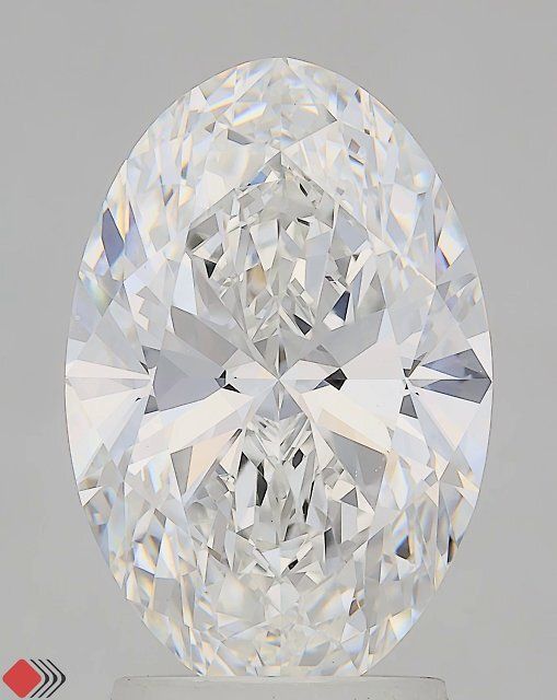 3.09ct Oval Lab Grown Diamond (Colour D, Clarity VVS2, IGI Certified)