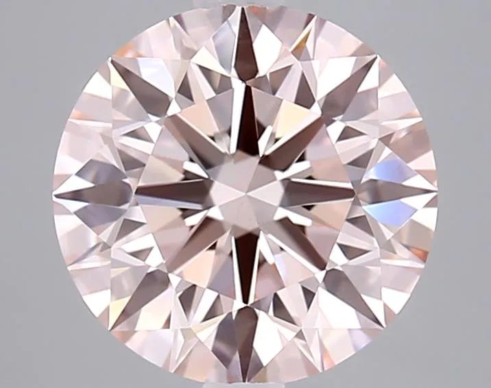 3.09ct Round Lab Grown Diamond (Colour Fancy Pink, Clarity VS1, Cut ID, IGI Certified)