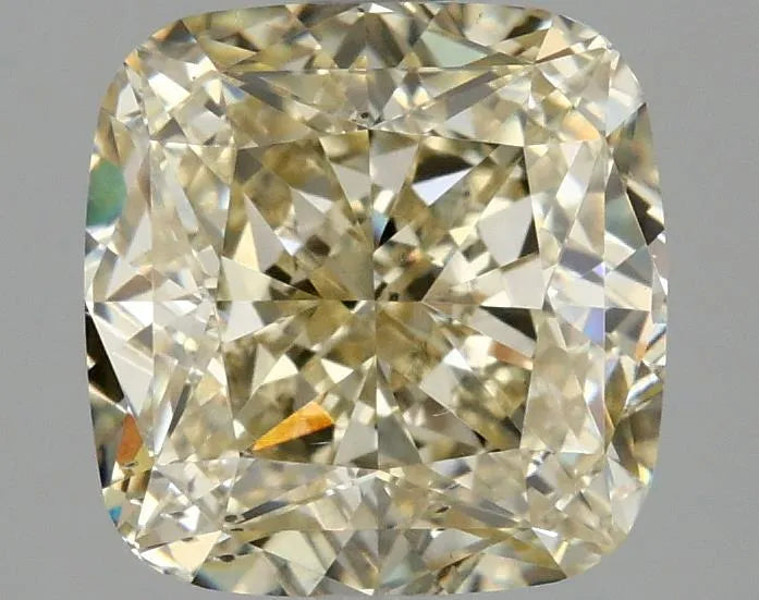 3.10ct Cushion modified Lab Grown Diamond (Colour Fancy Light Yellow, Clarity SI1, IGI Certified)